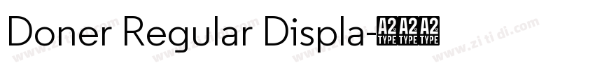 Doner Regular Displa字体转换